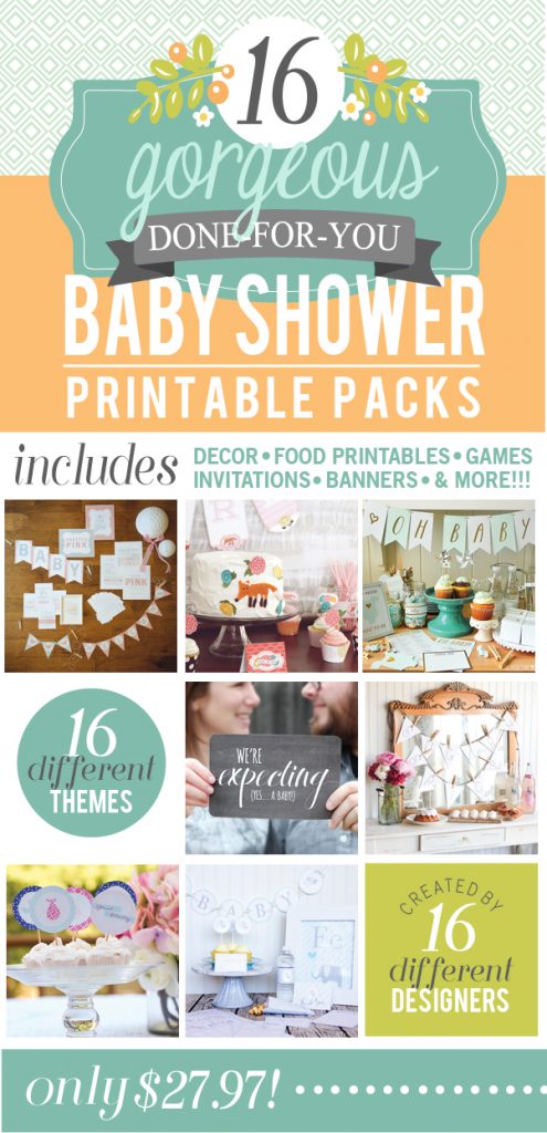 Amazing Baby Shower Pack - over 400 pages!  www.thirtyhandmadedays.com