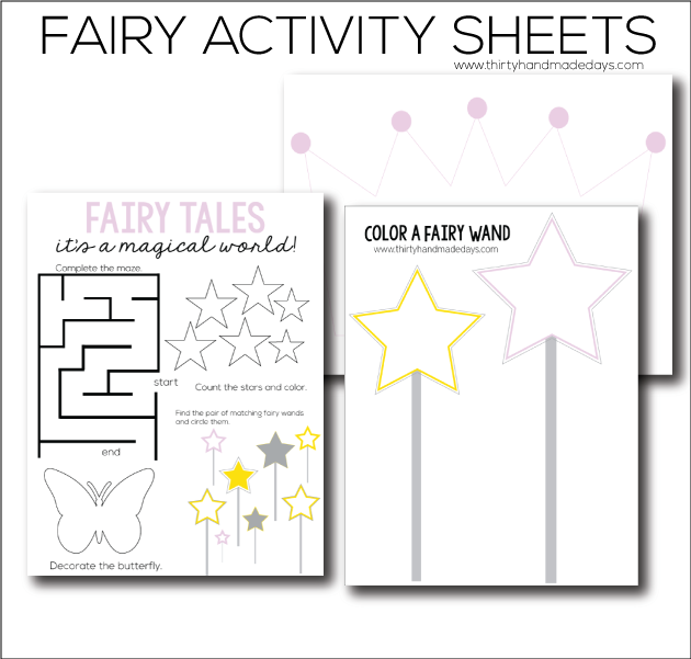 Fairy Tale Worksheets from www.thirtyhandmadedays.com