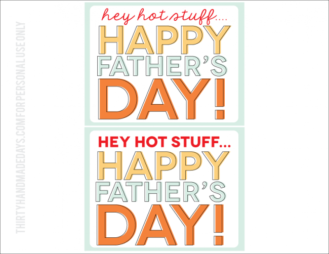 Printable Father's Day Tags 