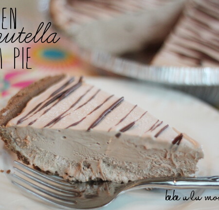 Frozen Nutella Cream Pie - yum!