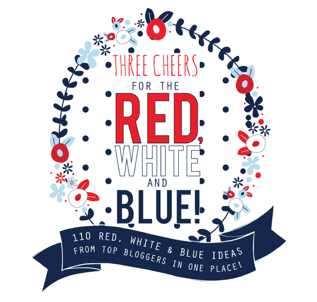 Round up of red white and blue ideas with over 100 bloggers! 