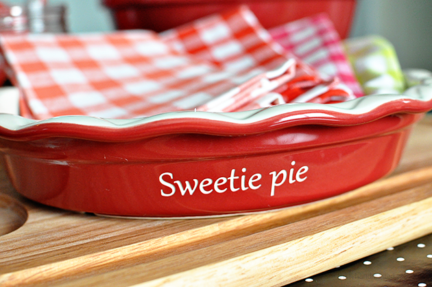 Sweetie Pie - pie plate