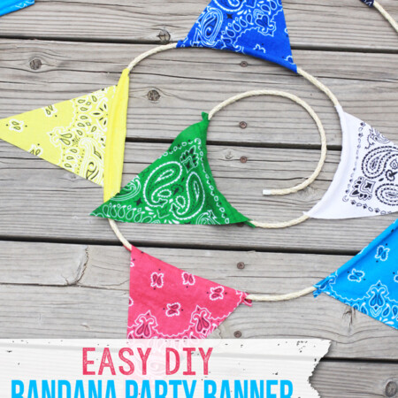 Adorable and easy DIY Party Banner from Landee for Funner in the Summer