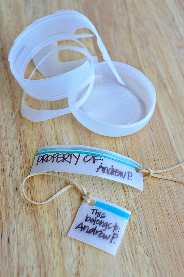 Recycled Bottle Backpack Tags from www.thirtyhandmadedays.com