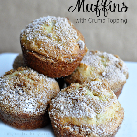 Banana Muffins with a crumb topping - easy to make but so good!