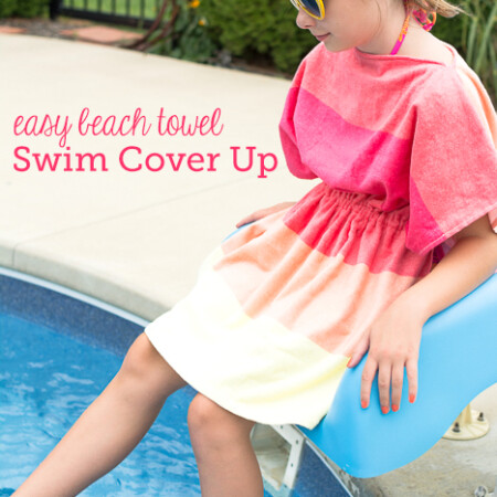 Easy beach towel swim cover up from the Polka Dot Chair