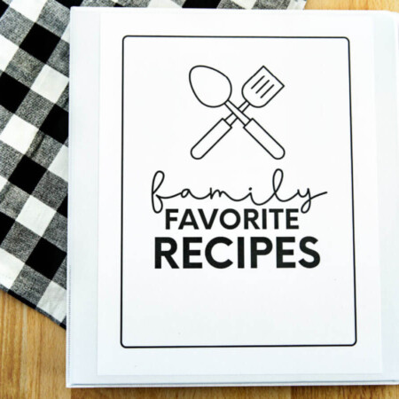 Family Favorites Recipe Book for Kids + Teenagers from 30daysblog