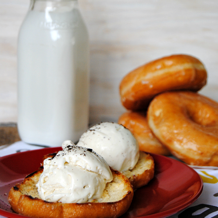 Grilled Donuts a la Mode- featured at the Party Bunch