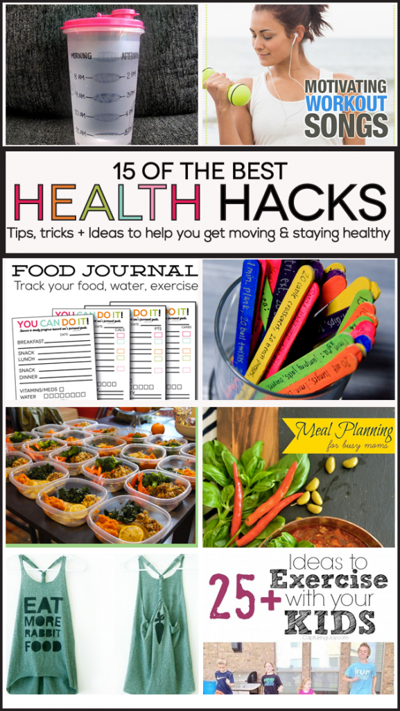 15 of the Best Health Hacks- tips, tricks and ideas to get you healthy and staying in shape.