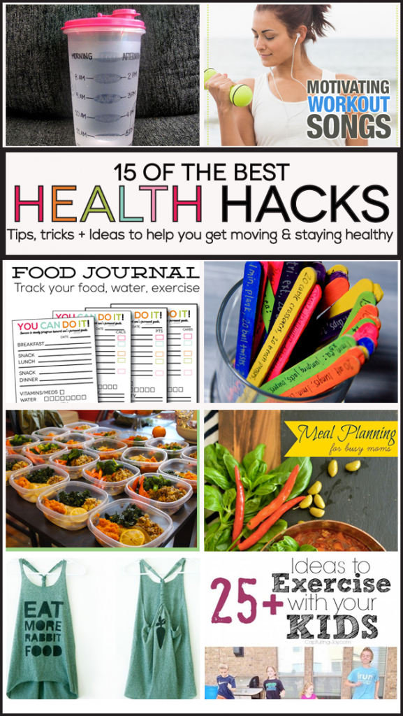 15 of the Best Health Hacks- tips, tricks and ideas to get you healthy and staying in shape. 