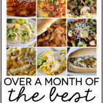Over a month's worth of the best Slow Cooker Meals . Have something ready for dinner every night! www.thirtyhandmadedays.com