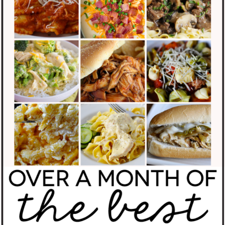 Over a month's worth of the best Slow Cooker Meals . Have something ready for dinner every night! www.thirtyhandmadedays.com