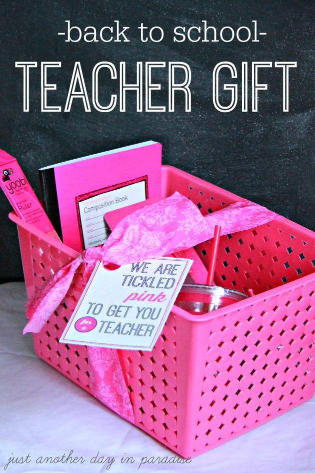 Back To School Teacher Gift Pink