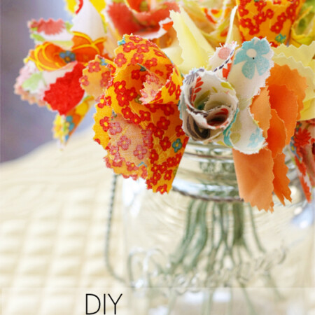 Super easy DIY fabric flowers