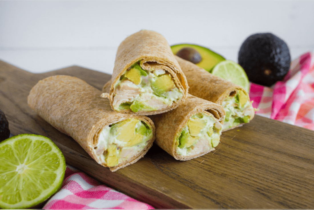 Avocado Chicken Wraps - a great alternative healthy dinner recipes from www.thirtyhandmadedays.com