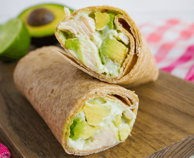 Avocado Chicken Wraps