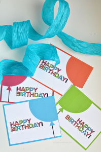 Printable Birthday Cards from Thirty Handmade Days