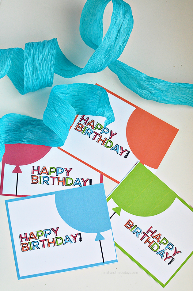 Print Out Birthday Card