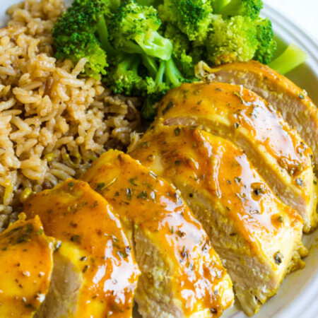 Honey Mustard Chicken - easy to make, baked and delicious.