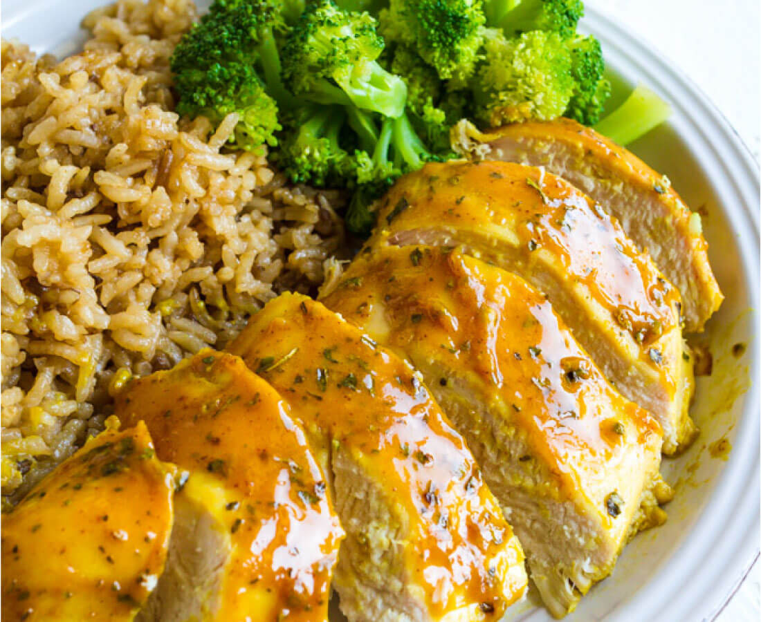 Honey Mustard Chicken - easy to make, baked and delicious.