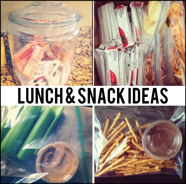 Kid approved lunch box and snack ideas | Thirty Handmade Days 