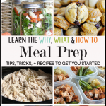 Learn the why, what and how-to's for meal prep ideas! Featuring 100 tips, tricks, recipes and more. | Thirty Handmade Days