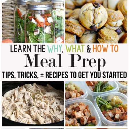 Learn the why, what and how-to's for meal prep ideas! Featuring 100 tips, tricks, recipes and more. | Thirty Handmade Days