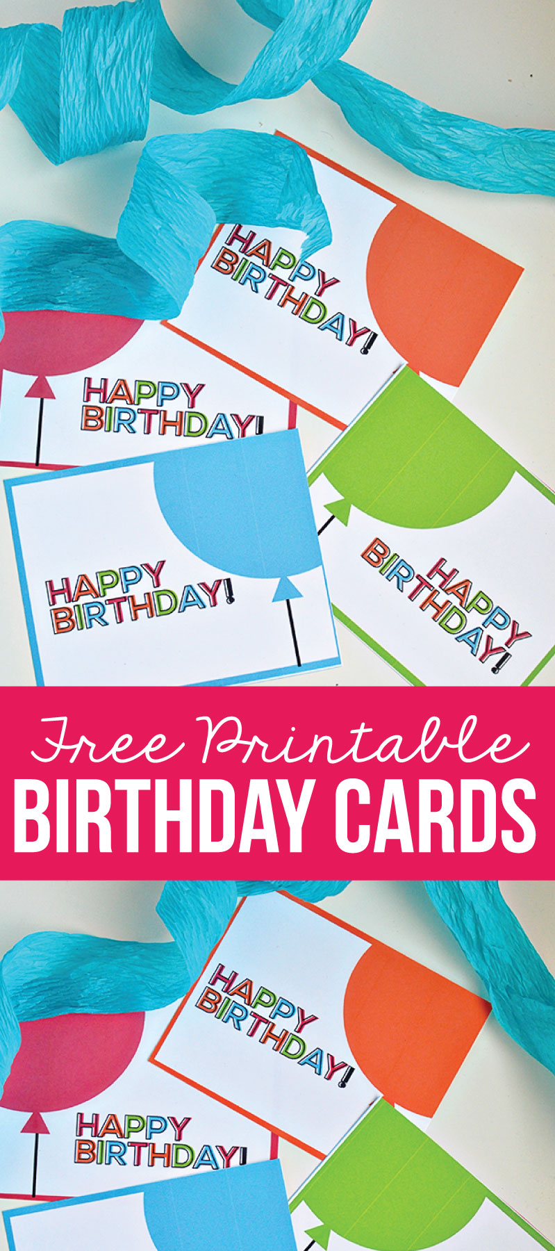 Printable Birthday Cards from Thirty Handmade Days