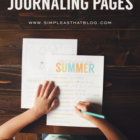 Fabulous printable summer journaling pages from Simple As That