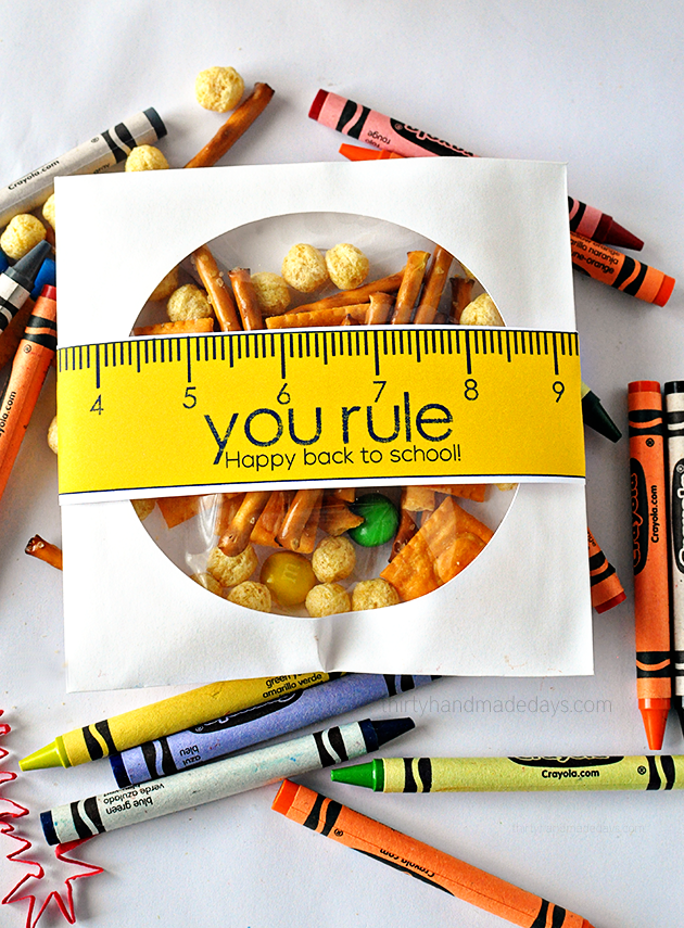 You rule! Happy Back to school printable from www.thirtyhandmadedays.com