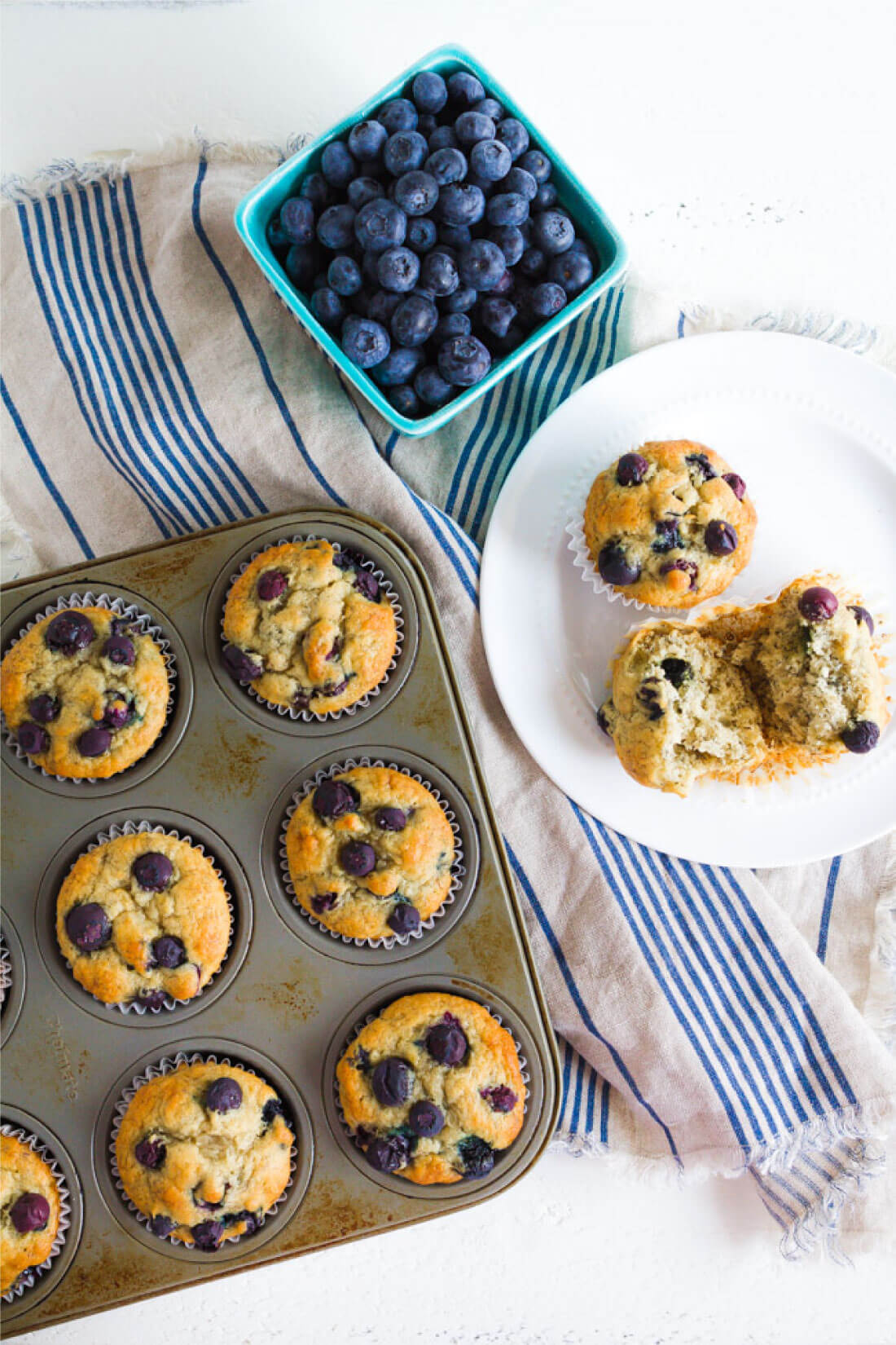 Simple to make and family friendly, these Banana Blueberry Muffins are super tasty. You'll want to make this blueberry muffin recipe over again and again from www.thirtyhandmadedays.com