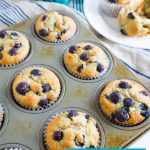 Simple to make and family friendly, these Banana Blueberry Muffins are super tasty. You'll want to make this blueberry muffin recipe over again and again.