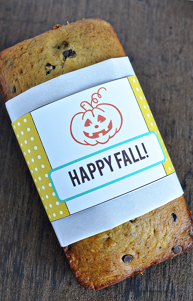 Printable Fall Bread Wrapper from Thirty Handmade Days