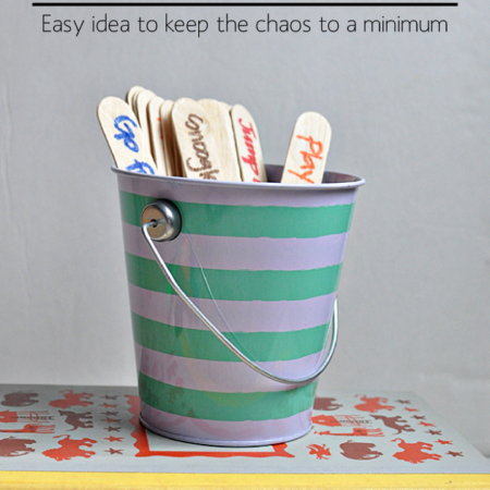 Kids activities: After school 1-2-3 : fun idea to keep the chaos to a minimum after school! | Thirty Handmade Days