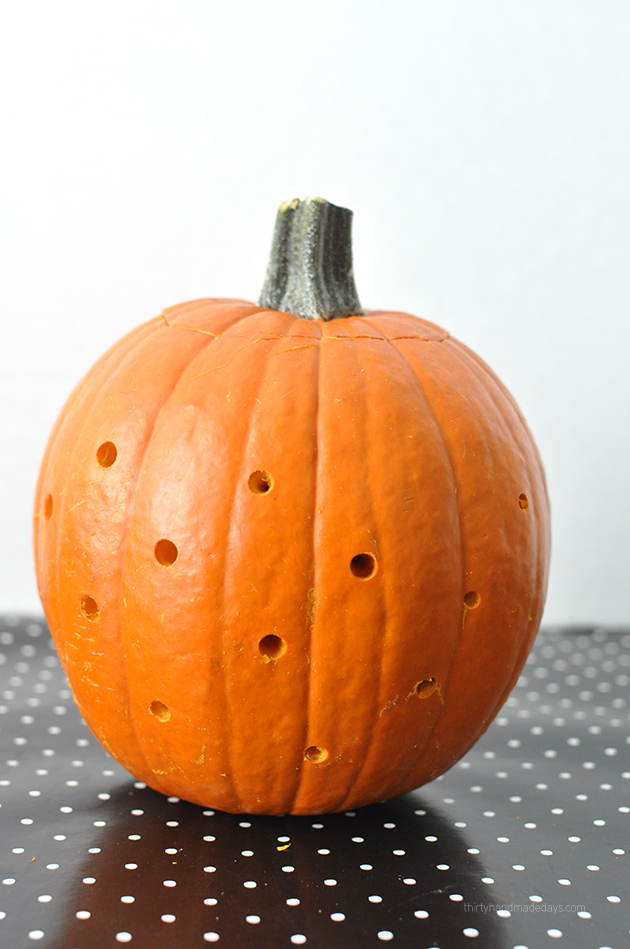 Make your own Polka Dot Pumpkins  from Thirty Handmade Days