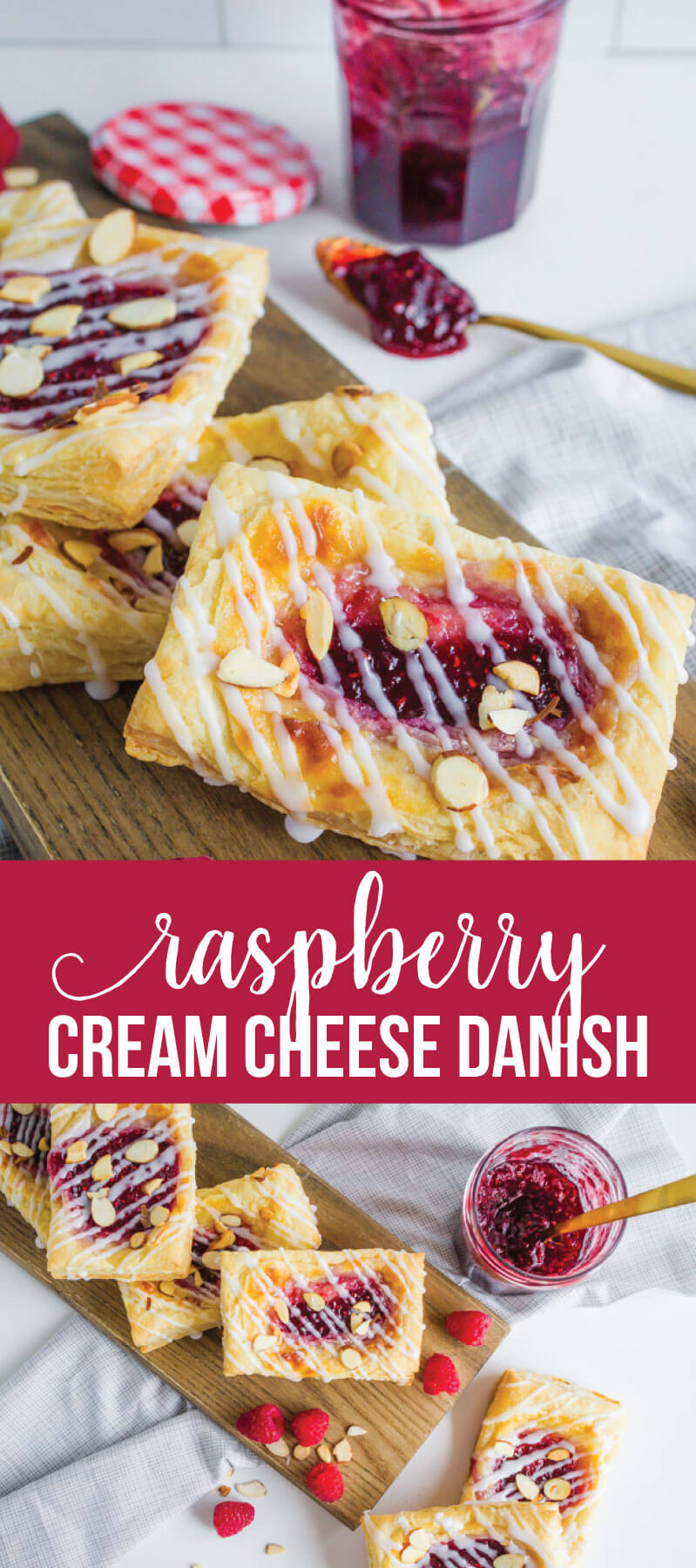 Raspberry Cream Cheese Danish - making your own is a lot easier than you think. And so delicious! via www.thirtyhandmadedays.com