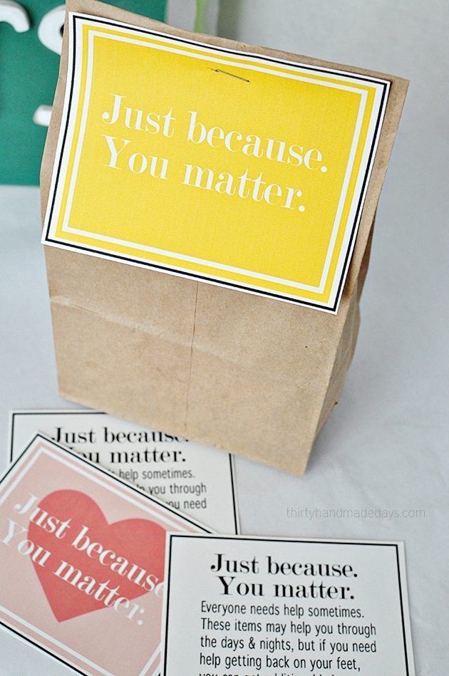 Printables for Blessing Bags from www.thirtyhandmadedays.com