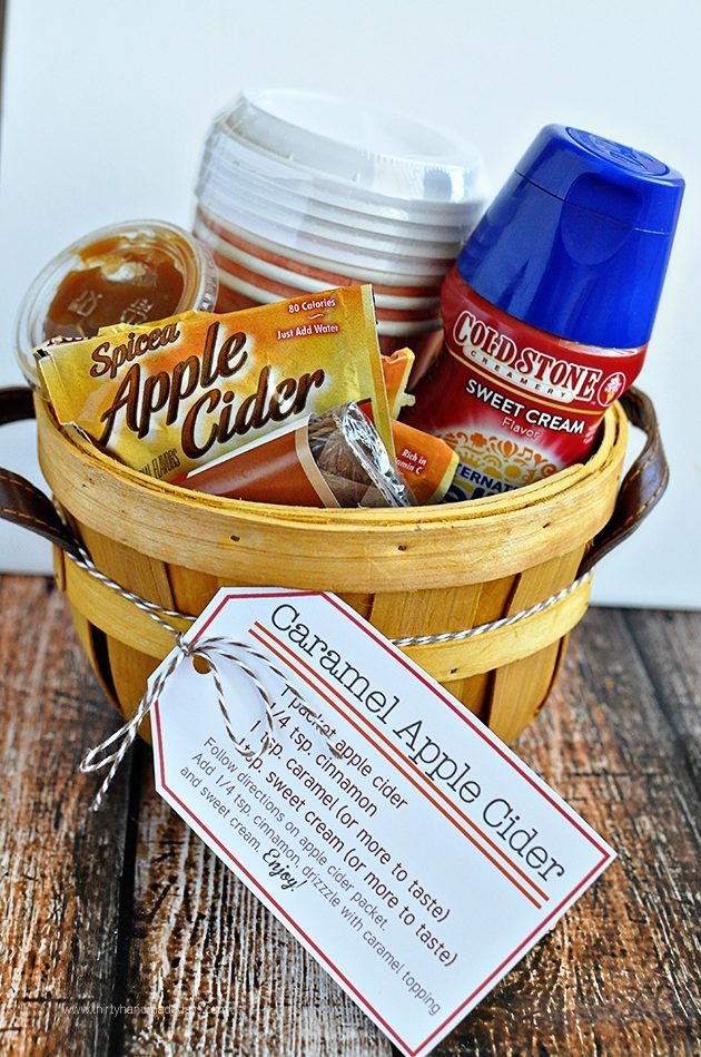 Perfect for fall - Caramel Apple Cider Kit with Printables from www.thirtyhandmadedays.com