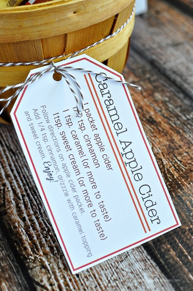 Perfect for fall - Caramel Apple Cider Kit with Printables  from Thirty Handmade Days