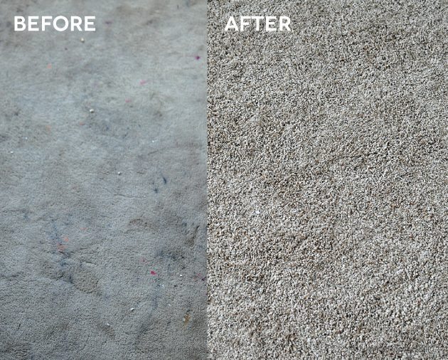 Before and after carpet pictures