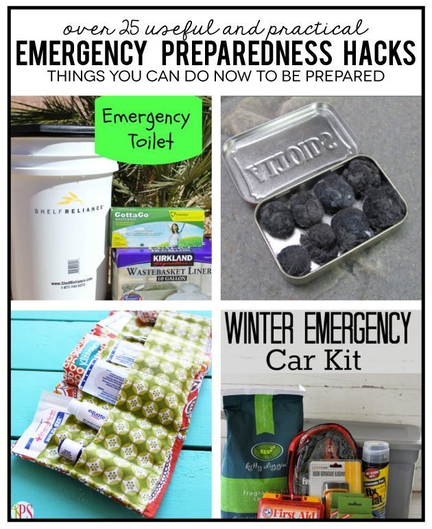 Over 25 useful and practical Emergency Preparedness Hacks - things you can do now to feel prepared www.thirtyhandmadedays.com