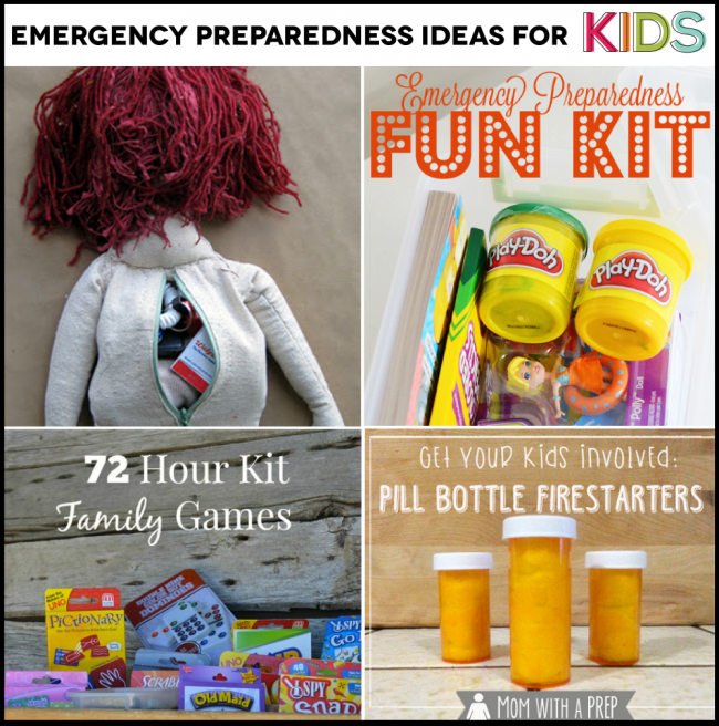 Emergency Preparedness for kids - things you can do now to feel prepared 