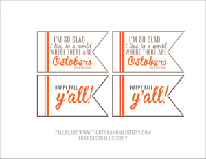 Printable Fall Tags