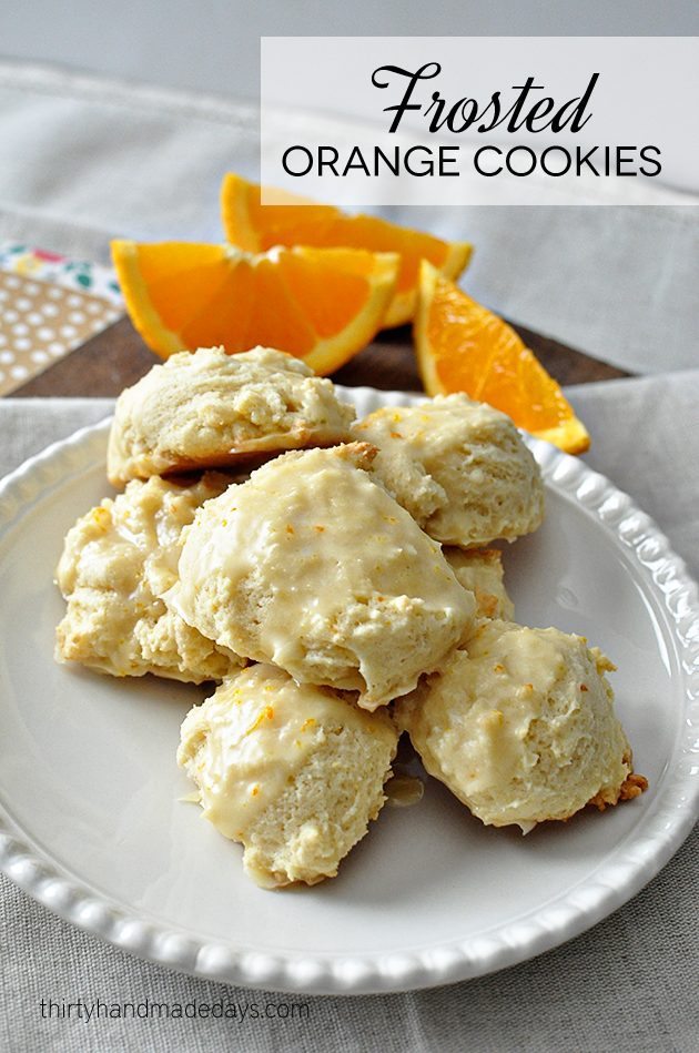 Frosted Orange Cookies
