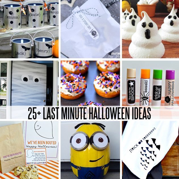 25+ Last Minute Halloween Ideas - printables, treats, DIY and crafts, costumes and more www.thirtyhandmadedays.com