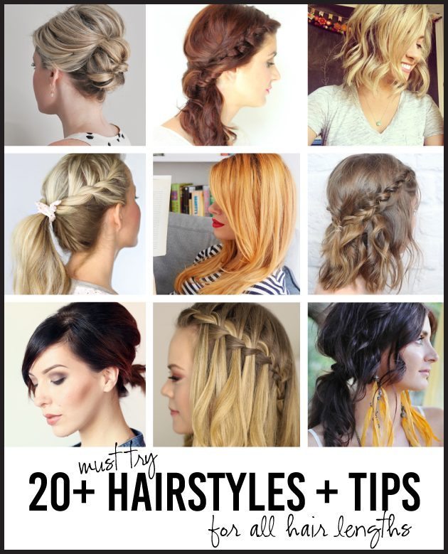 Over 20 Must Try Hairstyles for All Lengths of Hair - tips, tricks and easy ways to style your hair! www.thirtyhandmadedays.com