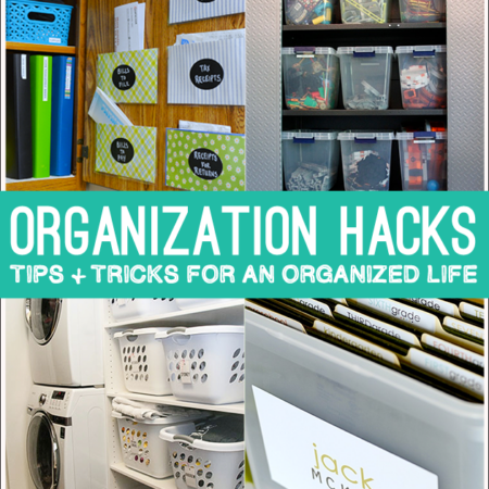 Organization Hacks! Tips and tricks to an organized life via www.thirtyhandmadedays.com