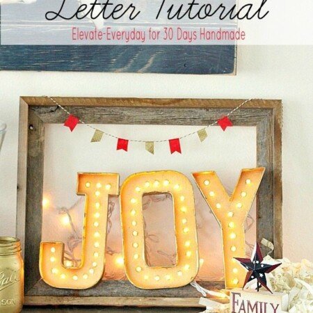 The cutest mini marquee letter tutorial from Summer of Elevate Everyday