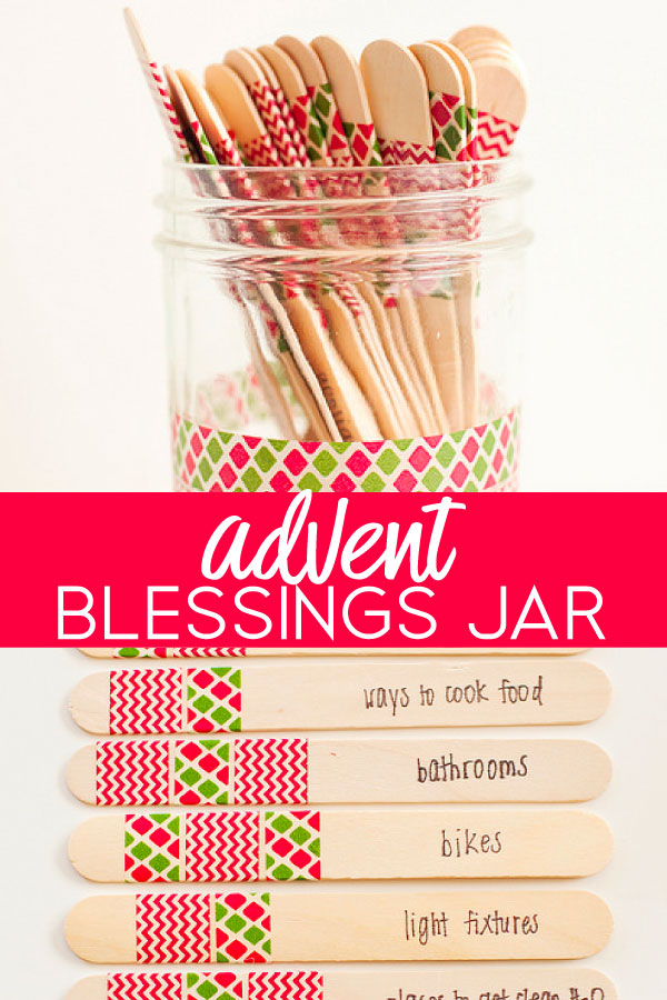 A different kind of advent to celebrate the season - make this Advent Blessings Jar with your family for an extra meaningful season! 