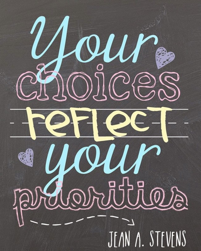Your choices quotes - love this! 